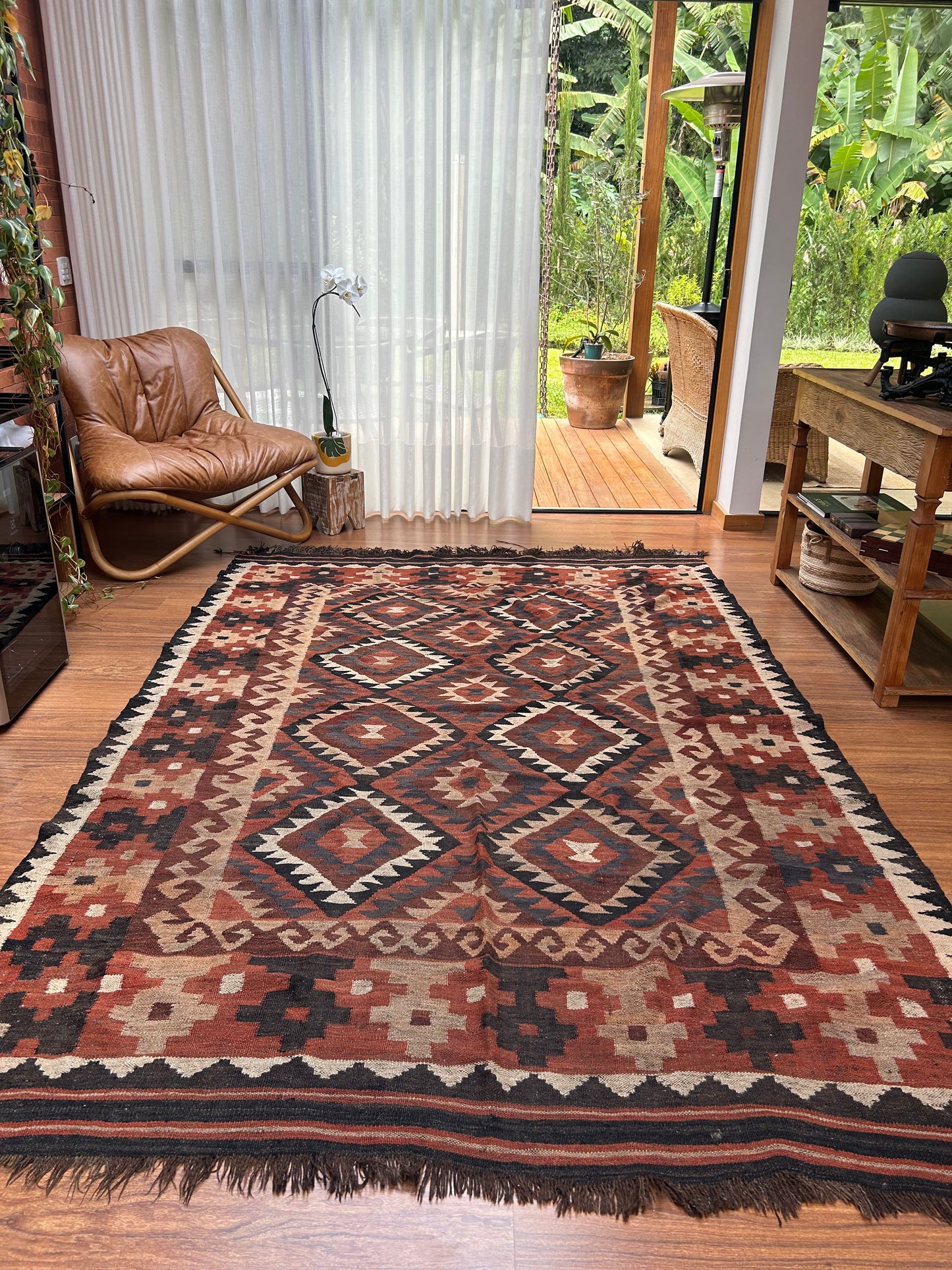 Tapete Kilim afegão 3x2