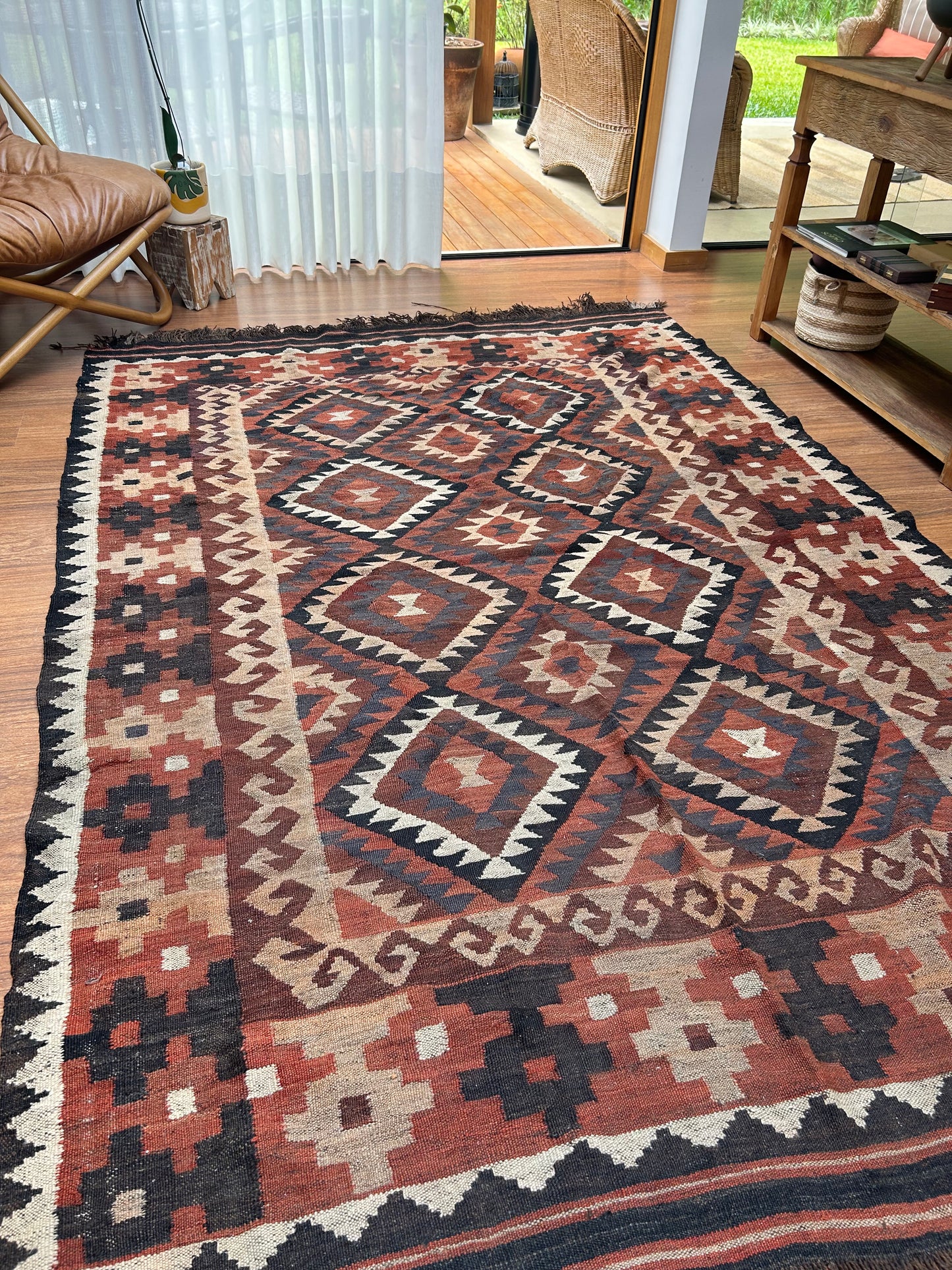 Tapete Kilim afegão 3x2