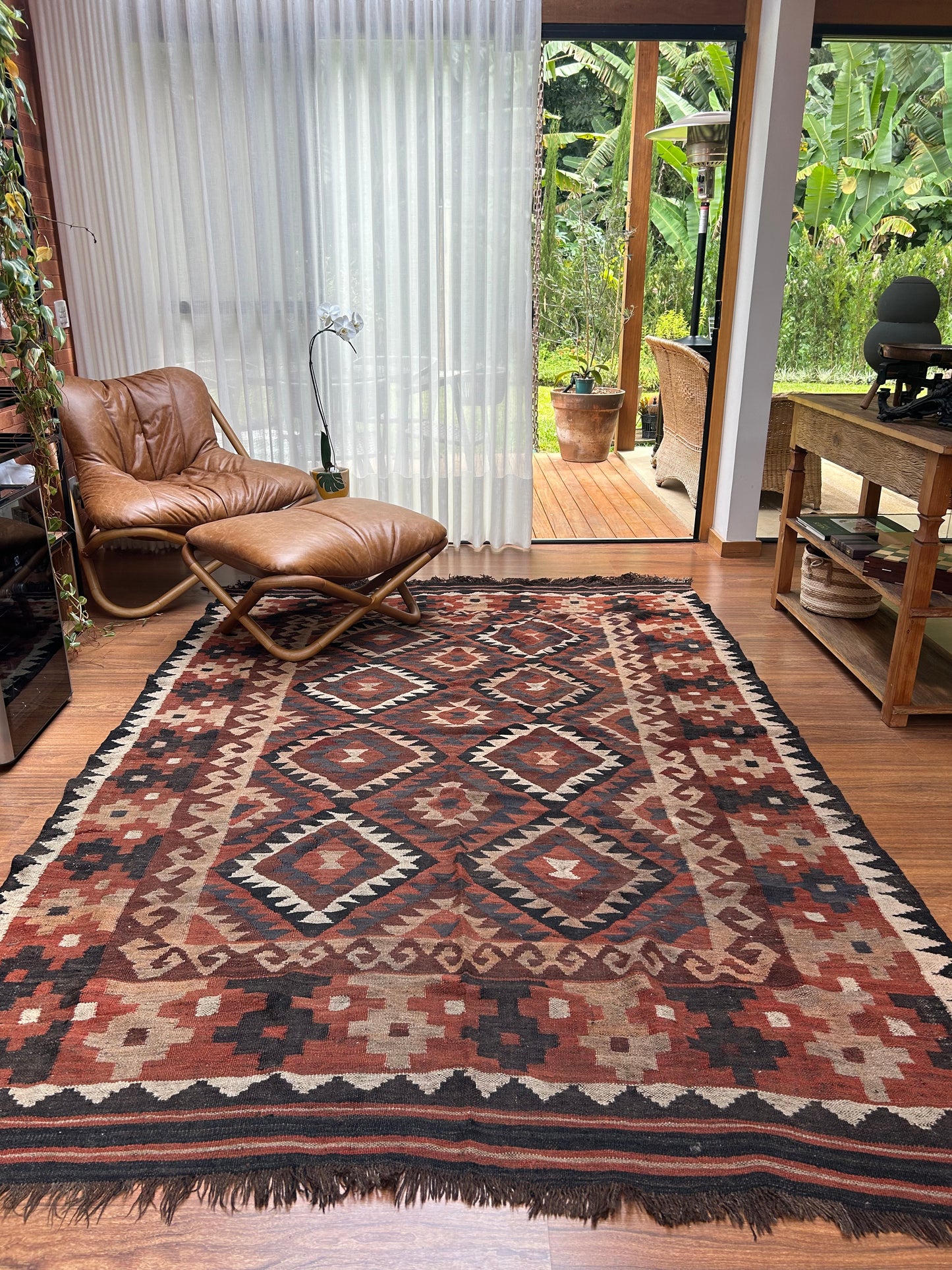 Tapete Kilim afegão 3x2